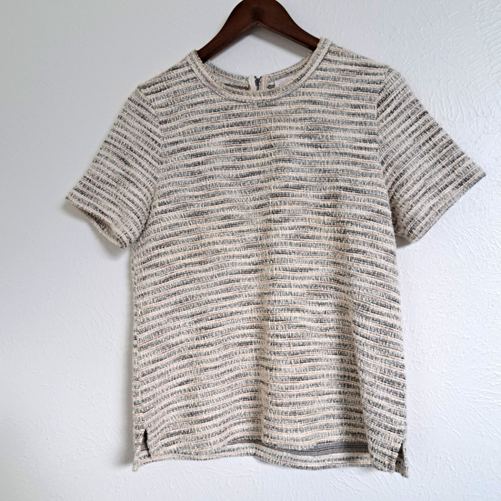 Anthropologie Postmark Textured Pullover Blouse Size Medium